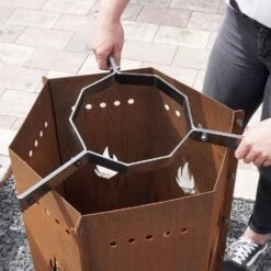 Halterung Für Feuerplatte Ø 60 Cm -Kamiladen Verkäufe 60er halterung feuerplatte schamotte shop 2