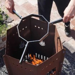 Halterung Für Feuerplatte Ø 60 Cm -Kamiladen Verkäufe 60er halterung feuerplatte schamotte shop 5