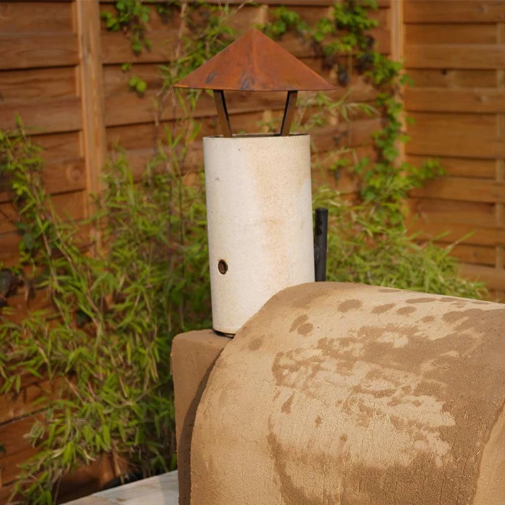 Abdeckung Für Rohr Ø 120 Mm Für Pizzaofen In Edelrost 180 X 180 Mm 4 Abdeckung Für Rohr Ø 120 Mm Für Pizzaofen In Edelrost 180 X 180 Mm – Bild 4