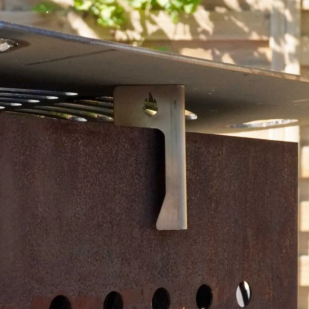 Abstandshalter Für Feuerplatten Im 3er Set Aus Edelstahl 3 Abstandshalter Für Feuerplatten Im 3er Set Aus Edelstahl – Bild 3