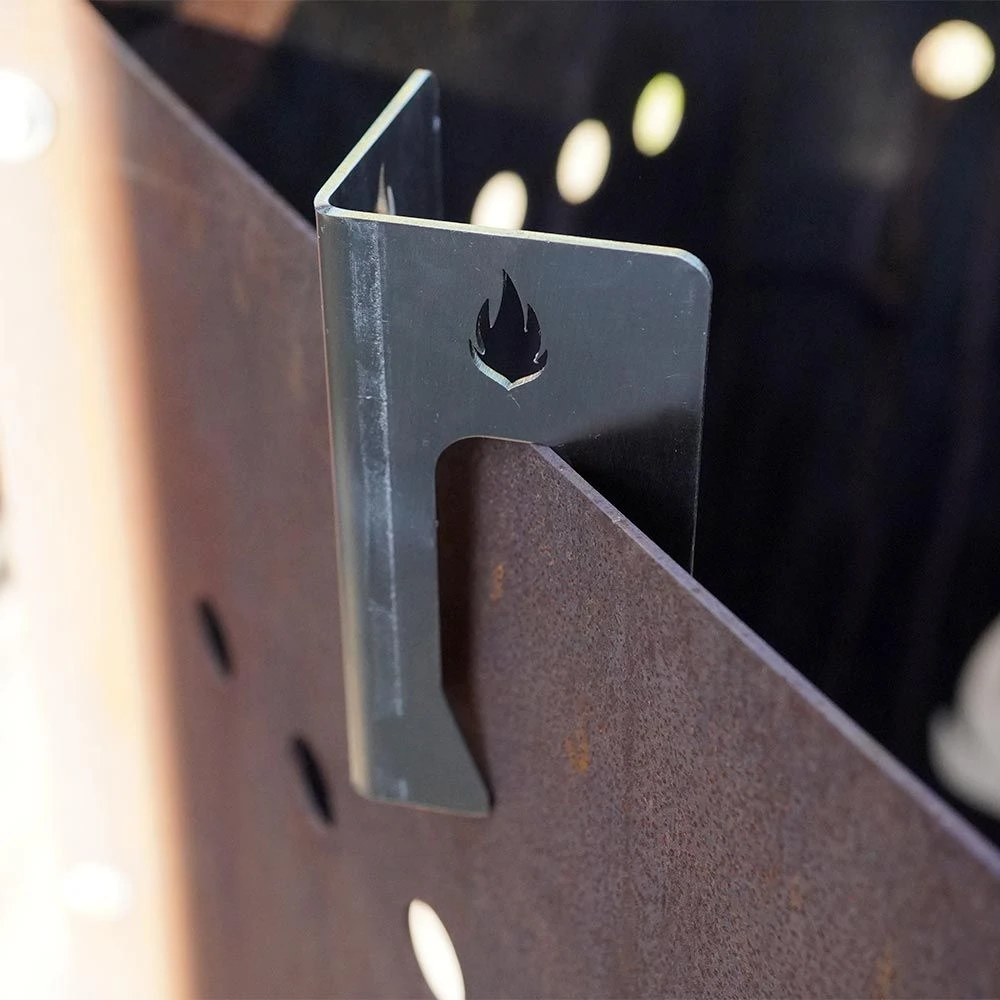 Abstandshalter Für Feuerplatten Im 3er Set Aus Edelstahl 4 Abstandshalter Für Feuerplatten Im 3er Set Aus Edelstahl – Bild 4