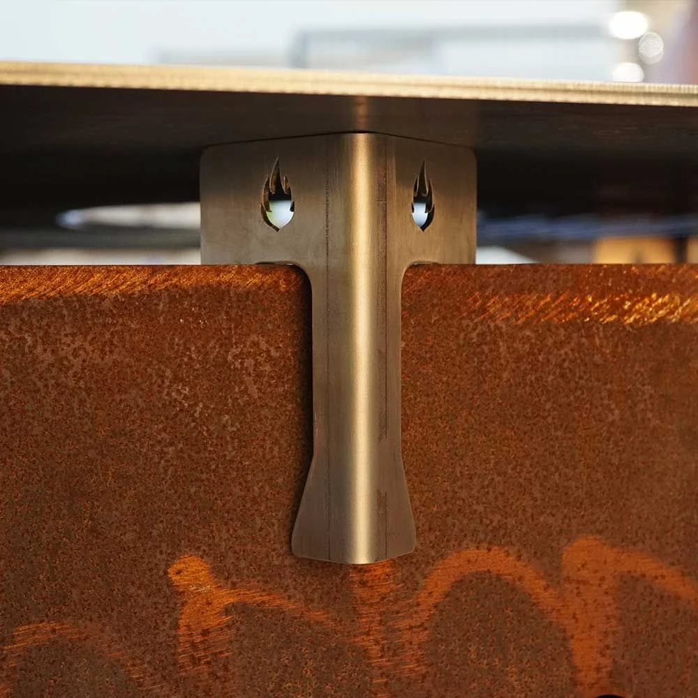 Abstandshalter Für Feuerplatten Im 3er Set Aus Edelstahl 2 Abstandshalter Für Feuerplatten Im 3er Set Aus Edelstahl – Bild 2