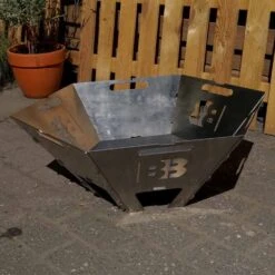 Blazebox Bowl 6-eckig Medium -Kamiladen Verkäufe blazebox bowl 6 eckig medium feuerschale schamotte shop 1