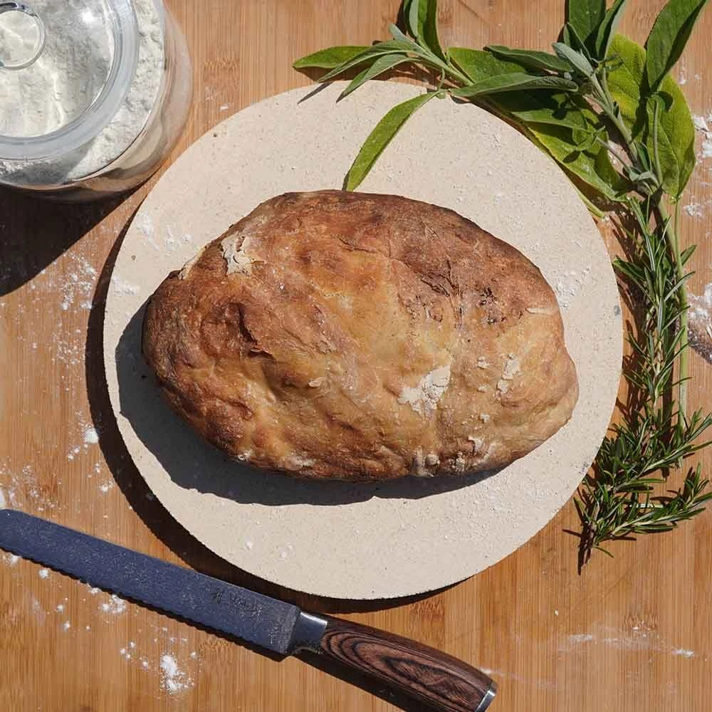 Brotbackstein Rund Ø 34 X 4 Cm Schamotte – Bild 7