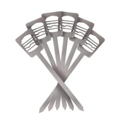 Burgerspieße Hamburger Aus Edelstahl 6er Set 9 Burgerspieße Hamburger Aus Edelstahl 6er Set -Kamiladen Verkäufe burger spie e hamburger edelstahl schamotte shop.de 2