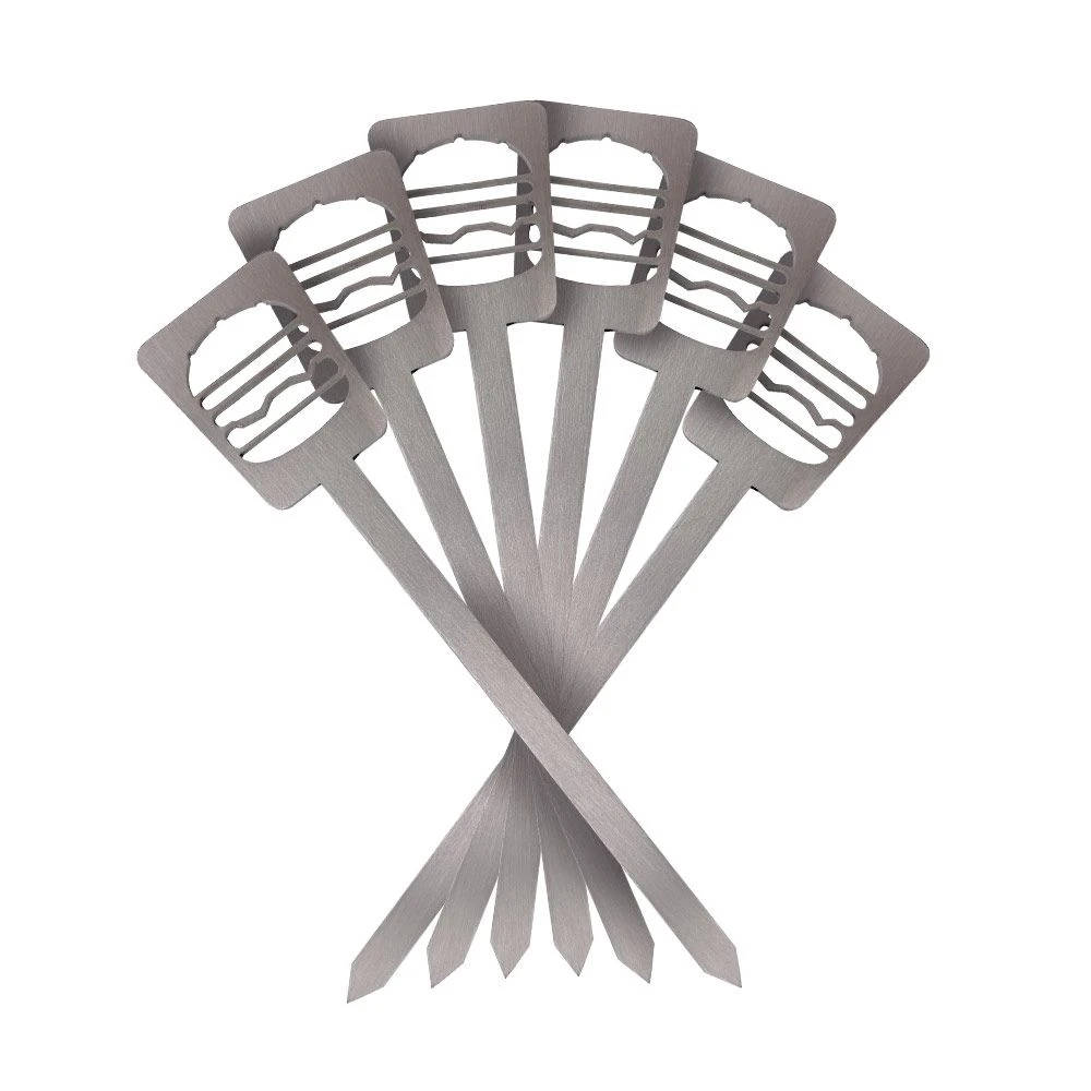 Burgerspieße Hamburger Aus Edelstahl 6er Set 5 Burgerspieße Hamburger Aus Edelstahl 6er Set – Bild 5