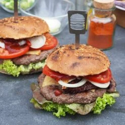 Burgerspieße Hamburger Aus Edelstahl 6er Set 7 Burgerspieße Hamburger Aus Edelstahl 6er Set -Kamiladen Verkäufe burger spie e hamburger edelstahl schamotte shop.de 4
