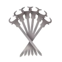 Burgerspieße Stier Aus Edelstahl 6er Set -Kamiladen Verkäufe burger spie e stier edelstah schamotte shop.de 4