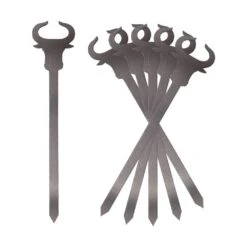 Burgerspieße Stier Aus Edelstahl 6er Set