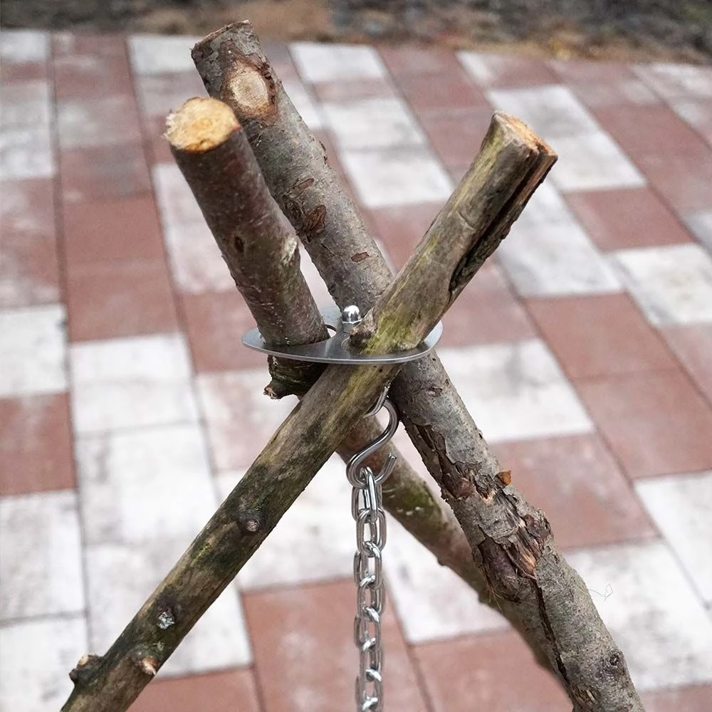 Dreibein-Halterung Aus Edelstahl Für Unterwegs 2 Dreibein-Halterung Aus Edelstahl Für Unterwegs – Bild 2