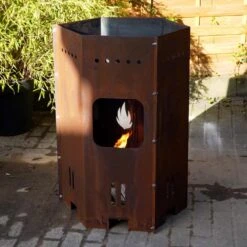 Edelrost Feuertonne Groß -Kamiladen Verkäufe edelrost grilltonne gro schamotte shop 5