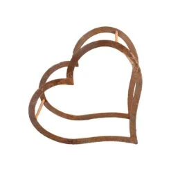 Edelrost Kaminholzregal Herz 50x50x25cm -Kamiladen Verkäufe edelrost kaminholzregal herz 50x25x50cm 1