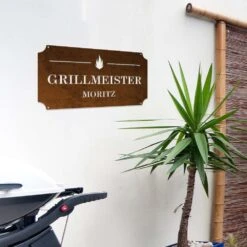 Edelrostschild Grillmeister Mit Wunschnamen 20 X 40 Cm -Kamiladen Verkäufe edelrostschild grillmeister mit wunschnamen 20 x 40 cm schamotte shop 2