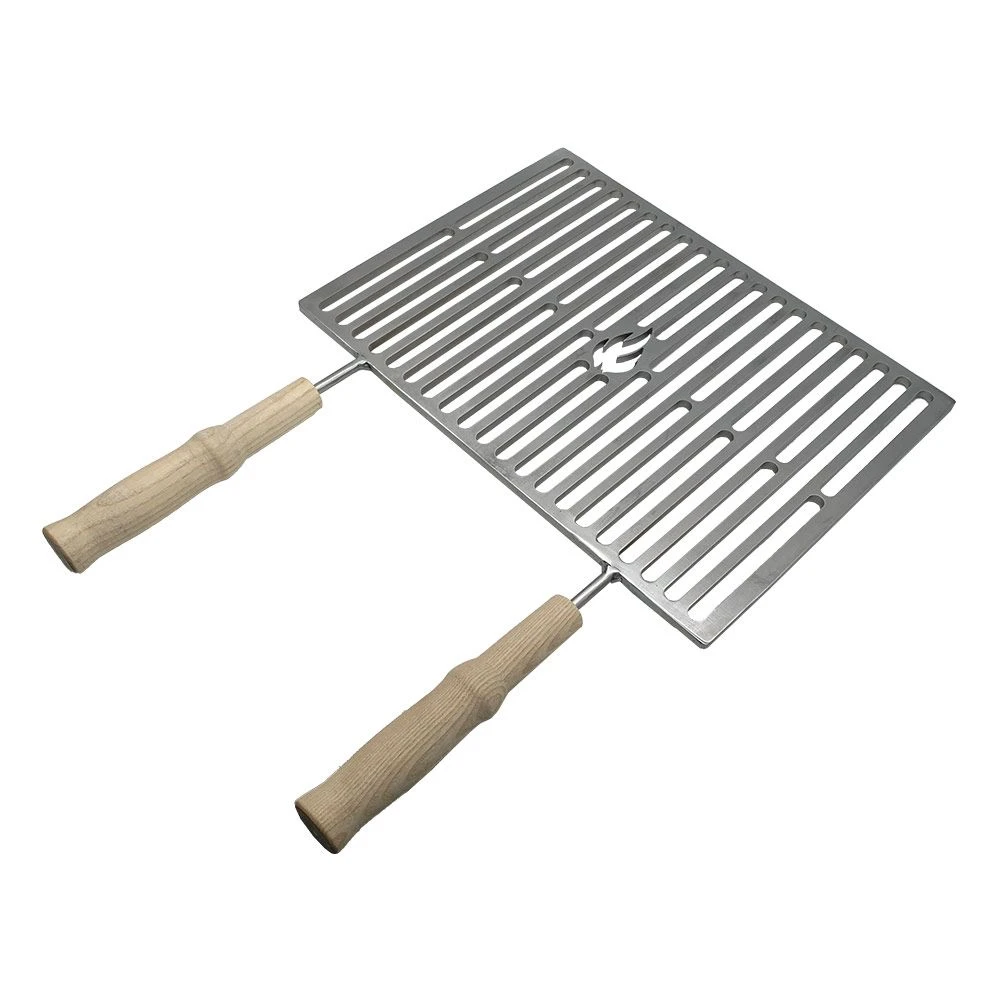 Einschubrost / Grillrost Mit Holzgriff 40 X 30 Cm Bis 70 X 40 Cm Aus Stahl 2 Einschubrost / Grillrost Mit Holzgriff 40 X 30 Cm Bis 70 X 40 Cm Aus Stahl – Bild 2