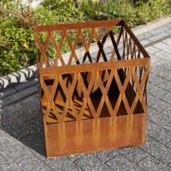 Feuerkorb Øvendeck Lidingö -Kamiladen Verkäufe feuerkorb liding edelrost schamotte shop 3