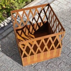 Feuerkorb Øvendeck Lidingö -Kamiladen Verkäufe feuerkorb liding edelrost schamotte shop 4