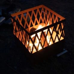 Feuerkorb Øvendeck Lidingö -Kamiladen Verkäufe feuerkorb liding edelrost schamotte shop 6