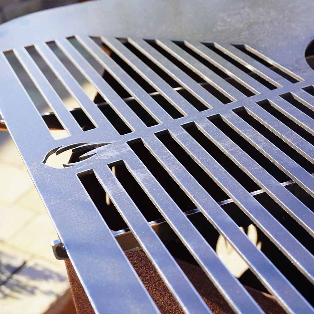 Feuerplatte Grillplatte Mit Integriertem Rost Quadratisch 78 X 78 Cm Design 1 4 Feuerplatte Grillplatte Mit Integriertem Rost Quadratisch 78 X 78 Cm Design 1 – Bild 4