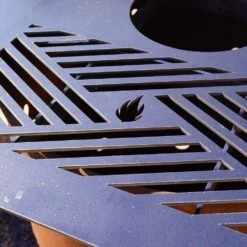 Feuerplatte Grillplatte Mit Integriertem Rost 8-eckig Ø 80 Cm Design 2 -Kamiladen Verkäufe feuerplatte 8eckig mit grillrost d80 02