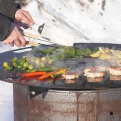 Feuerplatte Grillplatte Grillring Für Feuertonne Ø 98 Cm -Kamiladen Verkäufe feuerplatte 98er winterbild schamotte shop.de