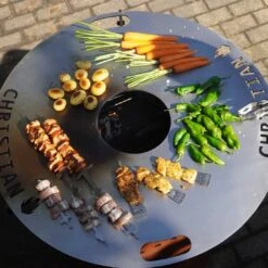 Feuerplatte Grillplatte Grillring Ø 60 Cm Mit Wunschname -Kamiladen Verkäufe feuerplatte grillplatte grillring 60 cm mit wunschname 6