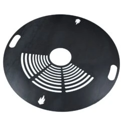 Feuerplatte Grillplatte Mit Integriertem Rost Ø 105 Cm -Kamiladen Verkäufe feuerplatte grillplatte grillring 6eckig mit integriertem rost 105er schamotte shop 2