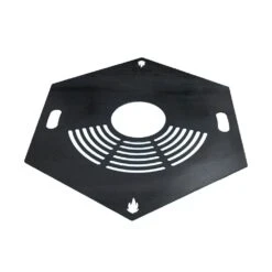 Feuerplatte Grillplatte Mit Integriertem Rost 6-eckig Ø 60 Cm Design 1 -Kamiladen Verkäufe feuerplatte grillplatte mit integriertem rost 6 eckig 60 cm schamotte shop 3