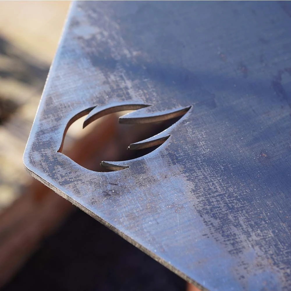 Feuerplatte Grillplatte Mit Integriertem Rost 6-eckig Ø 98 Cm Design 2 5 Feuerplatte Grillplatte Mit Integriertem Rost 6-eckig Ø 98 Cm Design 2 – Bild 5