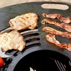 Feuerplatte Grillplatte Mit Integriertem Rost Ø 98 Cm Design 1 -Kamiladen Verkäufe feuerplatte grillplatte mit integriertem rost 98 cm schamotte shop 12