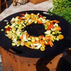 Feuerplatte Grillplatte Grillring Für Feuertonne Ø 98 Cm -Kamiladen Verkäufe feuerplatte grillring 105 cm schamotte shop 27