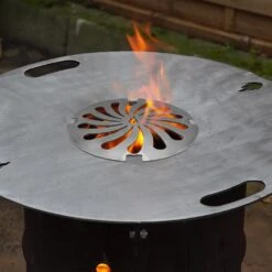 Grillrost Ø 21 Cm Einsatz Für Feuerplatte Dream Design -Kamiladen Verkäufe feuerplatten einsatz rund dream schamotte shop 4