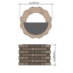Feuerstellen Bausatz Medina Ø 74 Cm 23 Feuerstellen Bausatz Medina Ø 74 Cm -Kamiladen Verkäufe feuerstellen bausatz medina 74 cm schamotte shop 7