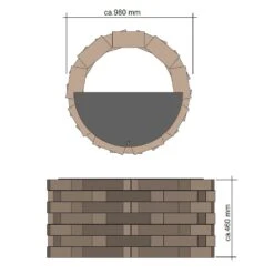 Feuerstellen Bausatz Medina Ø 98 Cm -Kamiladen Verkäufe feuerstellen bausatz medina 98 cm schamotte shop 7