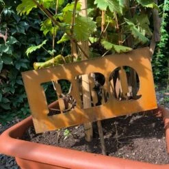 Edelrost Gartenschild BBQ 30cm Mit Stecker -Kamiladen Verkäufe gartenfigur edelrost schamotte shop 4