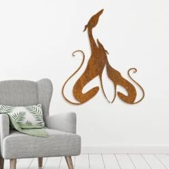Edelrost Greyhounds Wandbild 5 Edelrost Greyhounds Wandbild -Kamiladen Verkäufe greyhounds wandbild schamotte shop 1