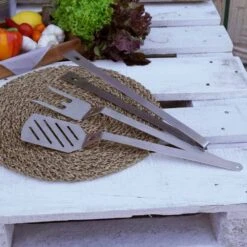 Grillbesteck 3er Set Klassik -Kamiladen Verkäufe grillbesteck 3er set klassik schamotte shop 6