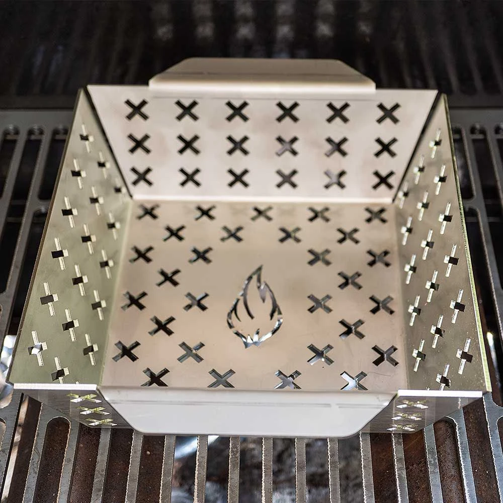 Grillkorb XXL Aus Edelstahl 4 Grillkorb XXL Aus Edelstahl – Bild 4