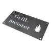 Grillmeister Schild Aus Edelstahl