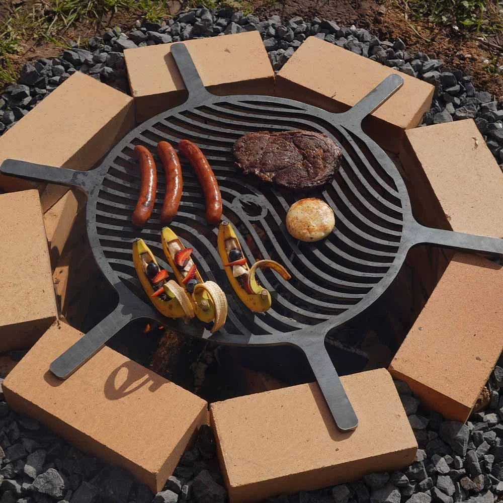 Grillrost Aus Stahl Ø 80 Cm Für Feuerstelle Medina Ø 90 Cm – Bild 2