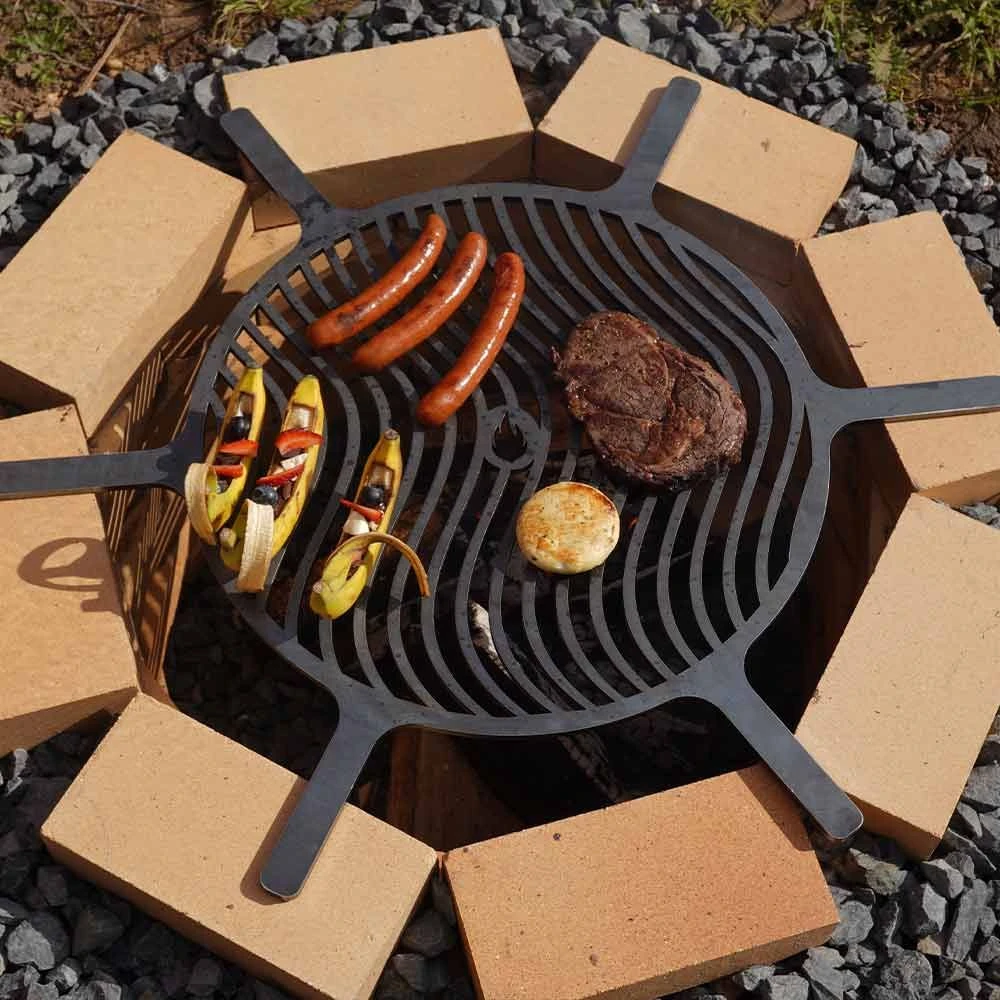 Grillrost Aus Stahl Ø 80 Cm Für Feuerstelle Medina Ø 90 Cm – Bild 3