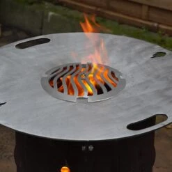 Grillrost Ø 21 Cm Einsatz Für Feuerplatte Wave Design 9 Grillrost Ø 21 Cm Einsatz Für Feuerplatte Wave Design -Kamiladen Verkäufe grillrost rund feuerplatte wave schamotte shop 4