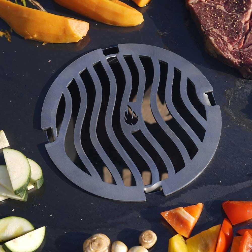 Grillrost Ø 21 Cm Einsatz Für Feuerplatte Wave Design 2 Grillrost Ø 21 Cm Einsatz Für Feuerplatte Wave Design – Bild 2