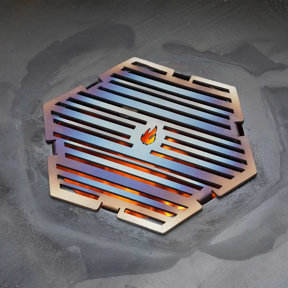 Grillrost 6-eckig Ø 21 Cm Einsatz Für Feuerplatte Classic Design 5 Grillrost 6-eckig Ø 21 Cm Einsatz Für Feuerplatte Classic Design – Bild 5