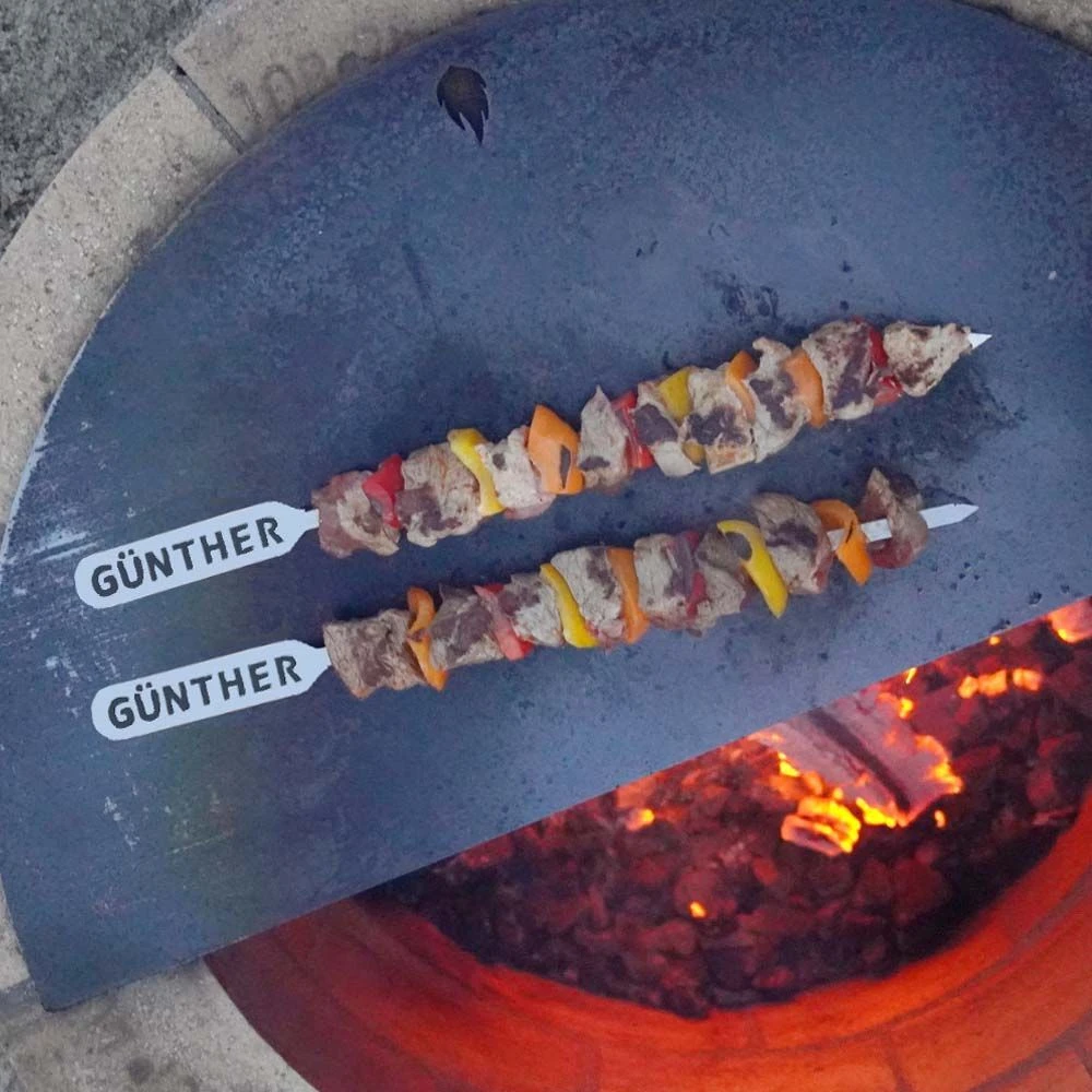 Grillspieße Mit Wunschname Negativ Im 2er Set Aus Edelstahl – Bild 3