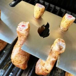 Hähnchen-Schenkelhalter Grill Edelstahl -Kamiladen Verkäufe h hnchen schenkelhalter grill edelstahl schamotte shop 4