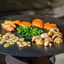 Feuerplatte Grillplatte Grillring Für Feuertonne Ø 98 Cm -Kamiladen Verkäufe halterung feuerplatte 98cm schamotte shop 6