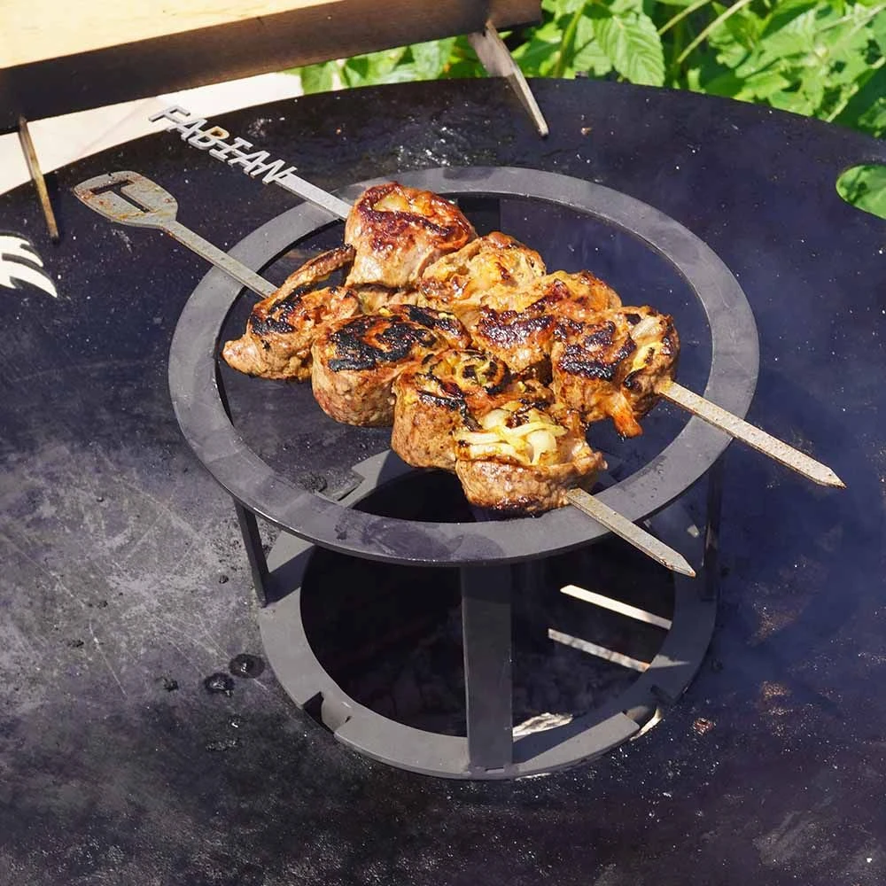 Spiess-Ständer / Grillrost-Ständer Für Feuerplatte – Bild 3