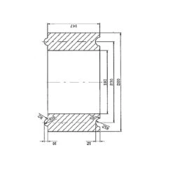 Kaminstein 436x280x147mm (Schamotte) Nut Und Feder -Kamiladen Verkäufe kaminstein pur schamotte schamotte shop.de 5