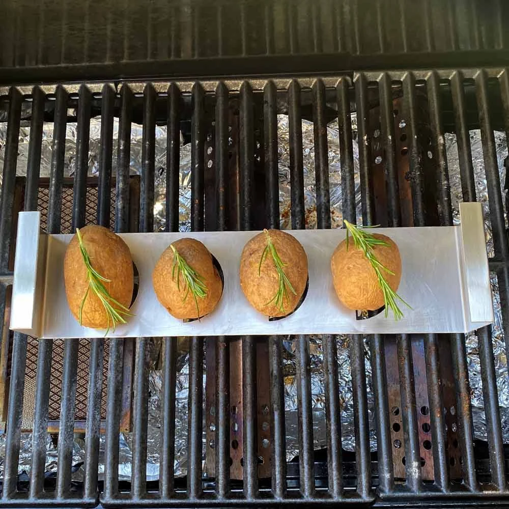 Kartoffelhalter Grill Edelstahl 4 Kartoffelhalter Grill Edelstahl – Bild 4