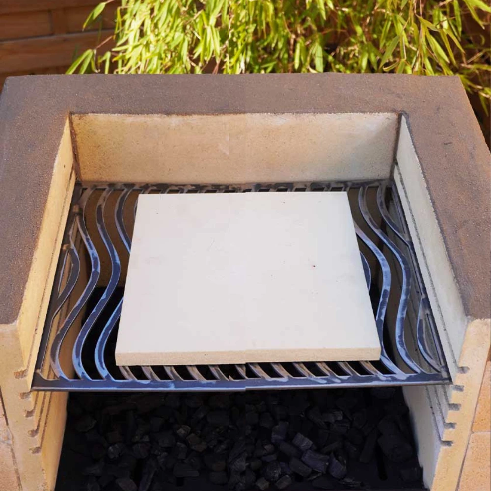 Pizzastein Grill 40 X 40 X 3 Cm Schamotte – Bild 4